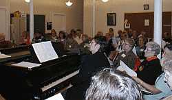 South Hadley Chorale in rehearsal
