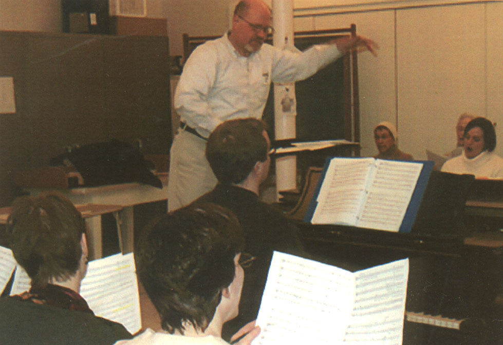 Rehearsal with Michaal Dulac, photo by Draper White